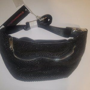 LIKE DREAMS Women's Compact Evening Rhinestone Embellished Bling Buckle Strap Fa